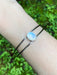 Rainbow Moonstone Cuff Bracelet | Sterling Silver | Light Years Jewelry