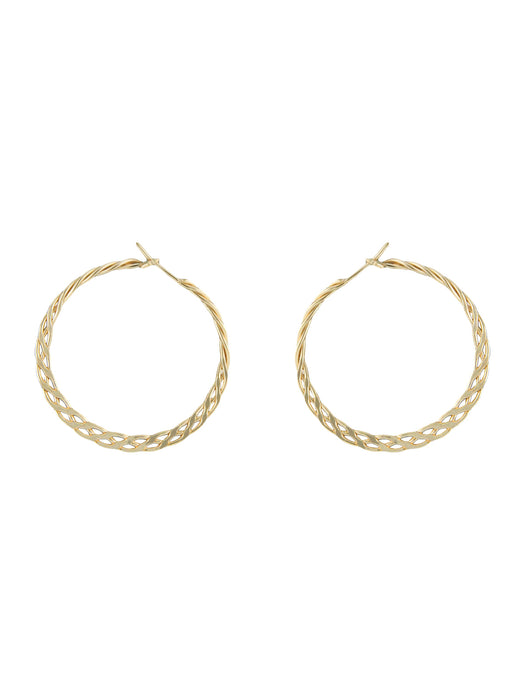 Dainty Woven Handmade Hoops