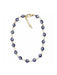 Blue Evil Eye Anklet | Gold Plated Enamel Bracelet | Light Years Jewelry