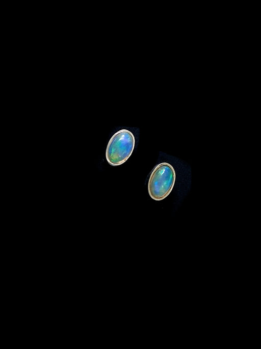 Petite Ethiopian Opal Posts | Sterling Silver Studs Earrings | Light Years