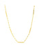 Decorative Bar Necklace | Gold Plated Chain | Light Years Jewelry