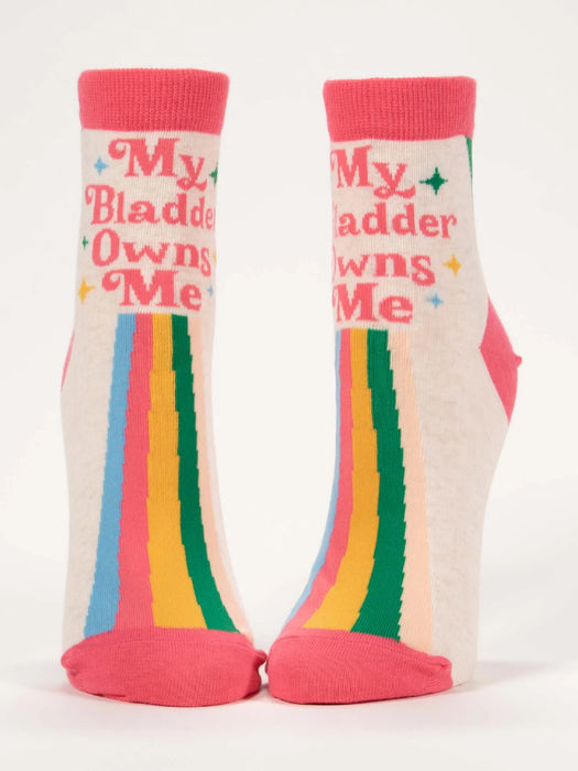 My Bladder Owns Me Ankle Socks by Blue Q | Gifts & Accessories | Light Years