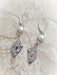 Abstract Gemstone Leaf Dangles | Sterling Silver Earrings | Light Years