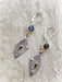 Abstract Gemstone Leaf Dangles | Sterling Silver Earrings | Light Years