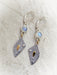 Abstract Gemstone Leaf Dangles | Sterling Silver Earrings | Light Years