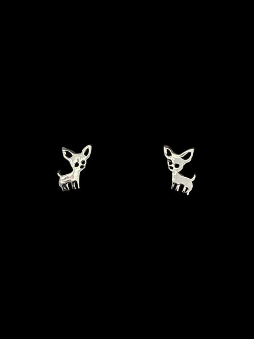 Tiny Chihuahua Posts by Tomas | Sterling Silver Studs Earring | Light Years