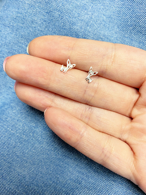 Tiny Chihuahua Posts by Tomas | Sterling Silver Studs Earring | Light Years