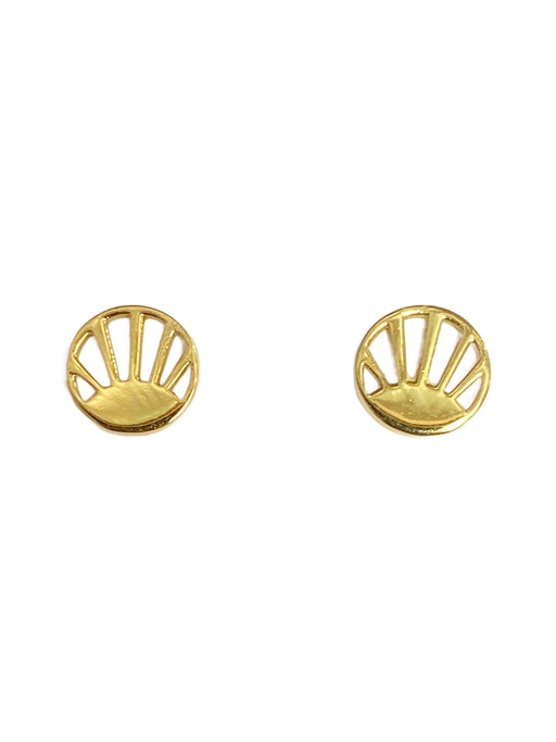 Golden Sunrise Posts by Tomas | 14kt Gold Vermeil Studs Earrings | Light Years