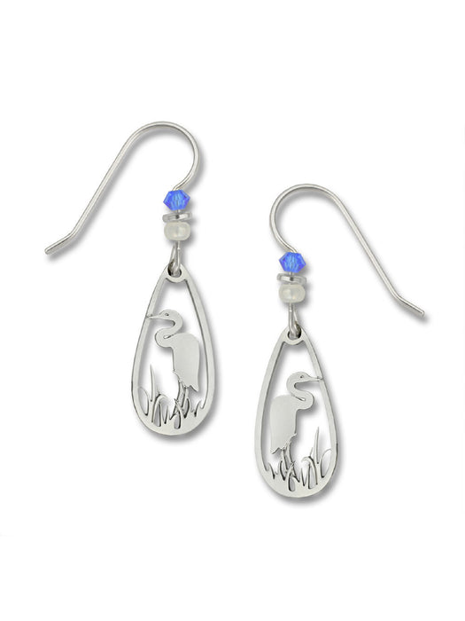 Heron Teardrop Dangles by Sienna Sky | Sterling Silver Gold Filled Earrings | Light Years