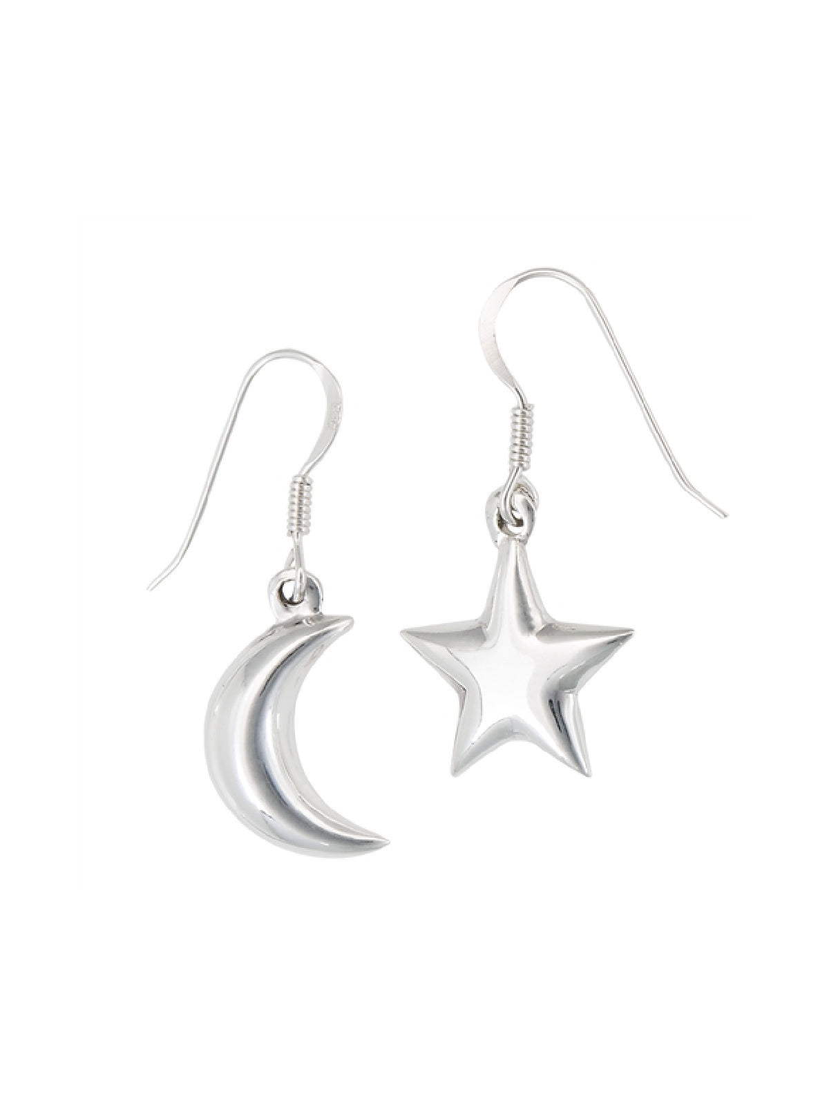 Fun Vintage Sterling Silver store Sun, Moon, and Stars Dangle Earrings FREE SHIPPING! #STARS-ERG19