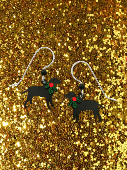 Christmas Lab Dangles by Sienna Sky | Sterling Silver Earrings | Light Years