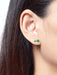 Green Caterpillar Posts by boma | Sterling Silver Studs Earrings | Light Years