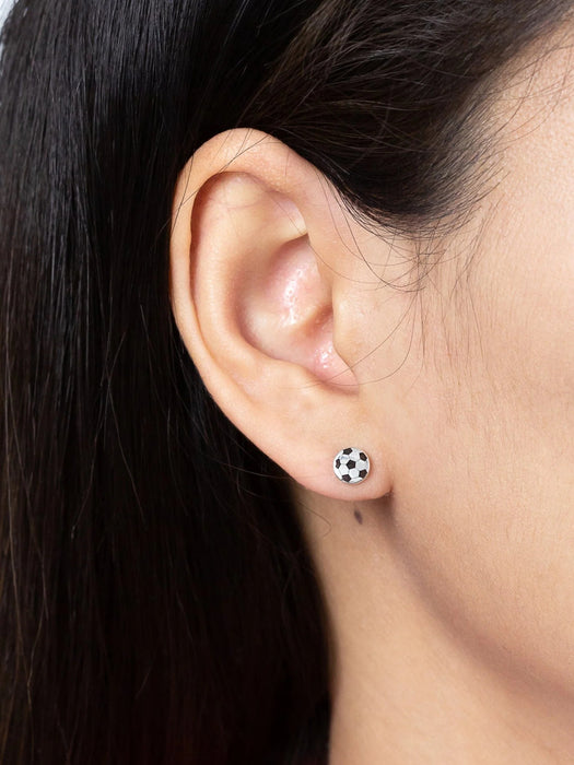 Soccer Ball Posts by boma | Sterling Silver Studs Earrings | Light Years