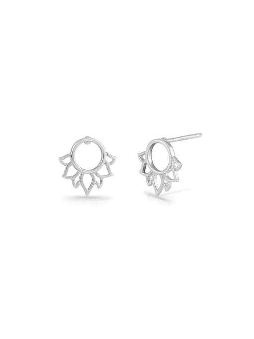 Petaled Ring Posts by boma | Sterling Silver Studs Earrings | Light Years