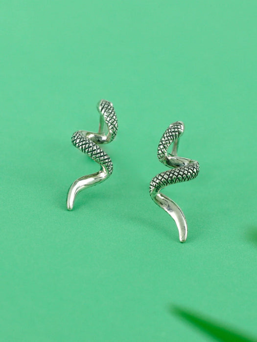 Slithering Snake Posts by boma | Sterling Silver Studs Earrings | Light Years