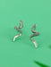 Slithering Snake Posts by boma | Sterling Silver Studs Earrings | Light Years