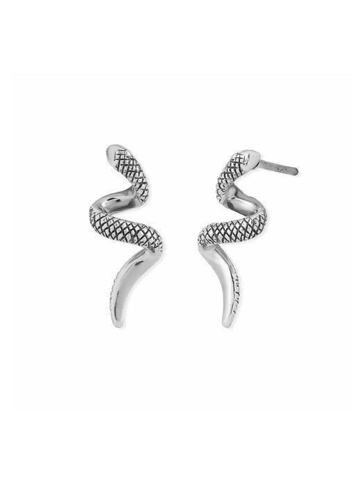 Slithering Snake Posts by boma | Sterling Silver Studs Earrings | Light Years