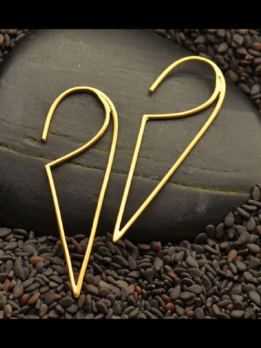 On Point Triangle Earrings | Sterling Silver Gold Vermeil | Light Years