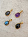 Oval Gemstone Cabochon Pendants | 14kt Gold Vermeil Necklace | Light Years