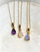 Pear Cut Gemstone Necklace | Gold Vermeil Chain Pendant | Light Years