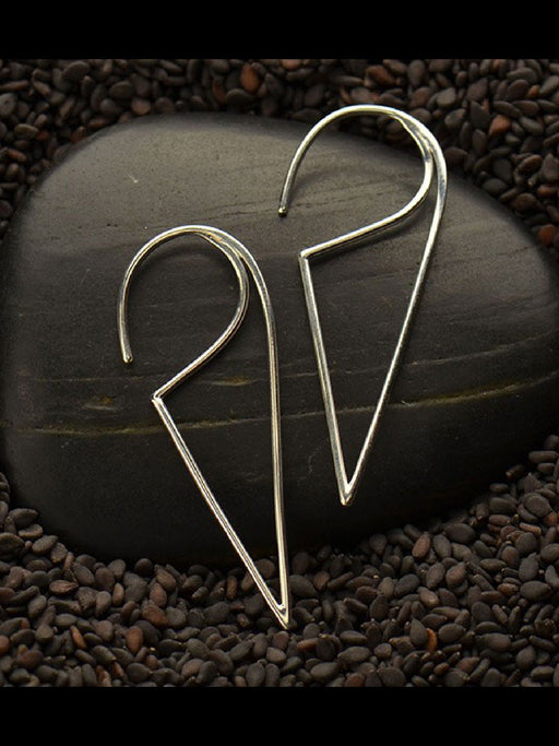 On Point Triangle Earrings | Sterling Silver Gold Vermeil | Light Years