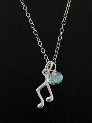Quaver Musical Notes Shaped Multi-Strand Two Layered Pendant Necklace –  DOTOLY