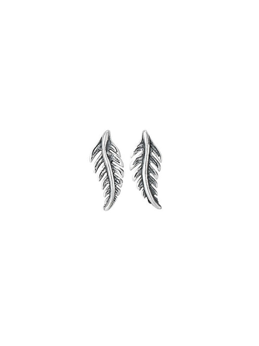 Fern Posts | Sterling Silver Leaf Stud Earrings | Light Years Jewelry