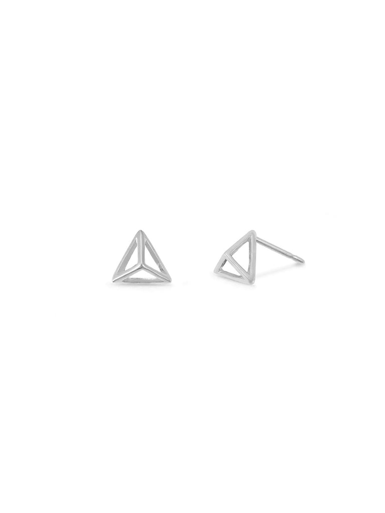 Sterling Silver Pyramid Studs - 100% Exclusive