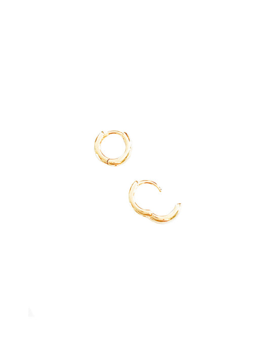 9mm Huggie Hoops | Gold Silver Plated Earrings | Light Years Jewelry