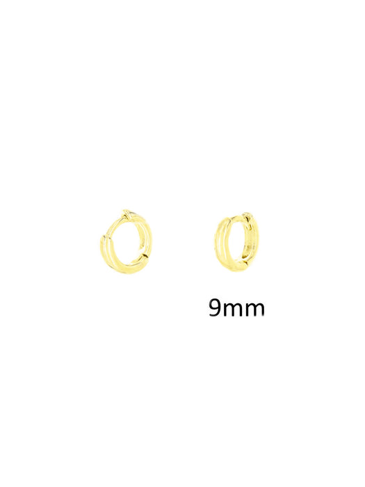 9mm on sale huggie earrings