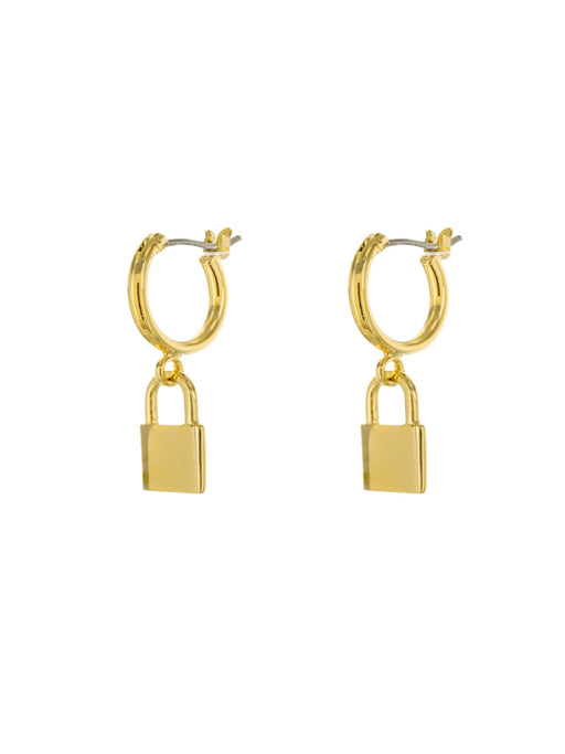 MARIA TASH gold Padlock Single Hoop Earring (8mm) | Harrods UK