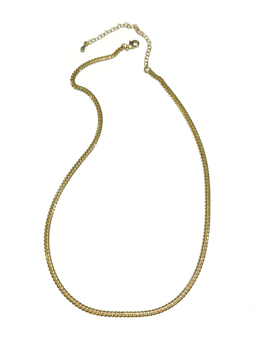 Gold Plated Cuban Chain Necklace | 16" 18" | Light Years Jewelry