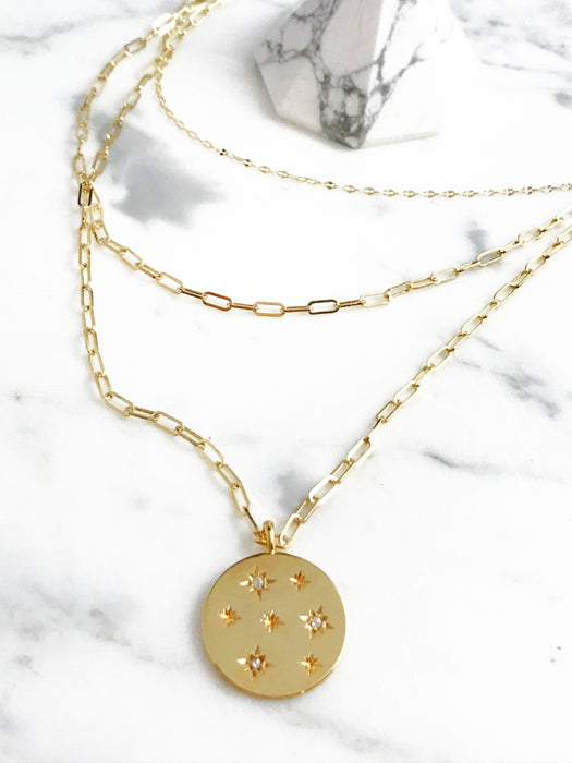 Layer Medallion Necklace