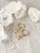 CZ Center Star Huggies | Silver Gold Plated Earrings | Light Years