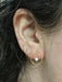 Ring & CZ Bar Posts | Gold Vermeil Studs Earrings | Light Years Jewelry