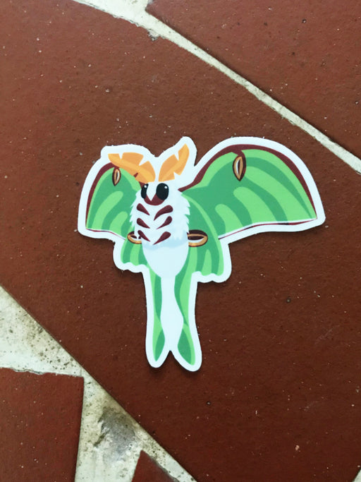 Luna Moth Sticker | Waterproof | Light Years Jewelry Gifts