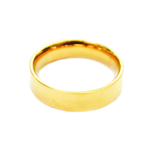 5mm Gold Band | Stainless Steel Ring Size 7 8 9 10 11 | Light Years