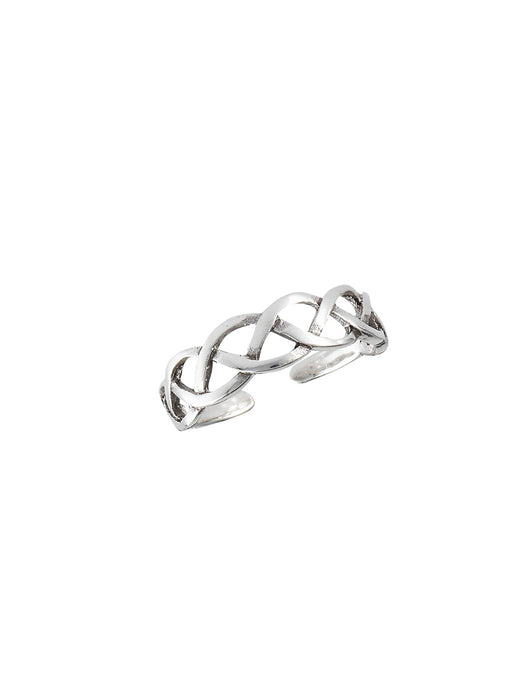 Celtic Braid Toe Ring | Sterling Silver Adjustable | Light Years Jewelry