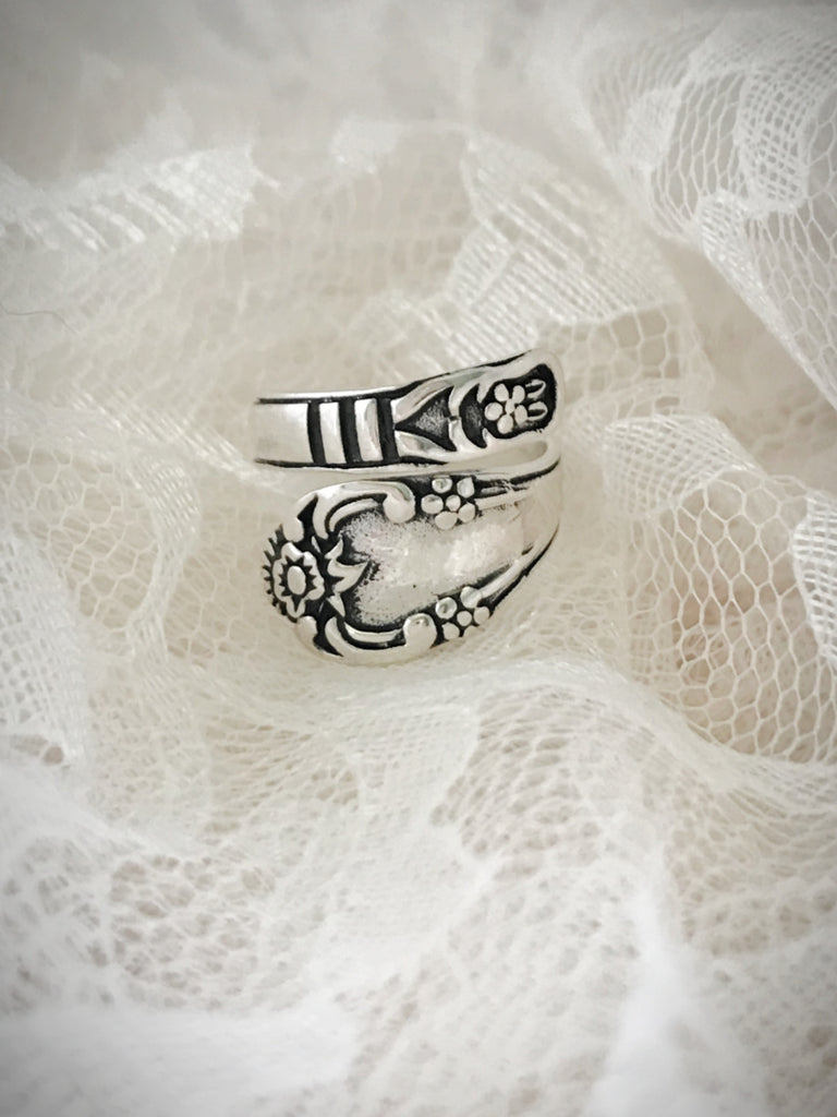 Sterling silver spoon rings for deals sale