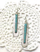 Turquoise Inlay Feather Earrings | Navajo Handmade | Light Years