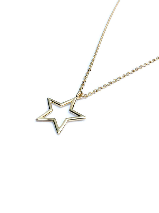 Star outline store necklace